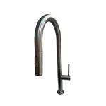 Imagen de Grifería de cocina Monocomando de mesada extensible Zenda Grafito Dmc