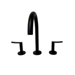 Imagen de Grifería de lavatorio Bimando de mesada Noar negro mate