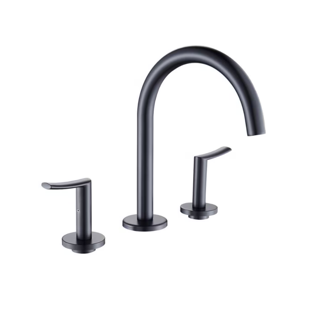 Imagen de Grifería de lavatorio Bimando de mesada Noar negro mate