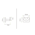 Imagen de Percha doble NOAR Negro Mate