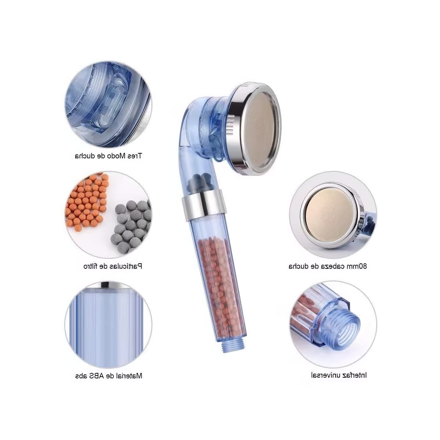 Imagen de Teléfono de ducha filtro de piedras 3 posiciones