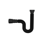 Imagen de Sifón extensible corrugado negro 70 cm Univ. Blukit