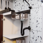 Imagen de Sifón extensible corrugado negro 70 cm Univ. Blukit