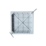 Imagen de Tapa y marco resina revestible 40 x 40