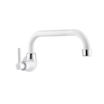 Imagen de Grifo pared blanco horizontal LAGUNE