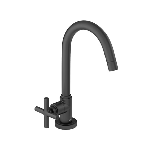 Imagen de Grifo unitario mesa lav. negro mate Duna Clasic Deca