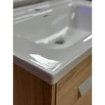 Imagen de Mueble de baño de pie Lucania Oak 80 cm con Bacha de Loza