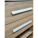 Imagen de Mueble de baño de pie Lucania Oak 80 cm con Bacha de Loza