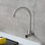 Imagen de Grifo unitario de pared acero satinado DMC