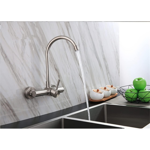 Imagen de Grifería de cocina Monocomando de pared Celtic Gris Satinada