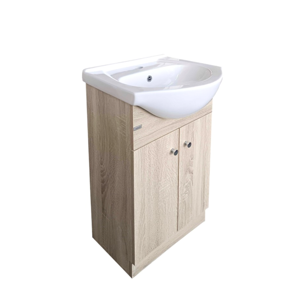 Imagen de Mueble de baño de pie OAK 50 cm con bacha de Loza