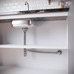 Imagen de Sifón extensible corrugado cromado Universal 150cm Blukit