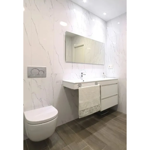 Imagen de Placa de pvc símil mármol Blanco 122x244 Cm