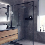 Imagen de Placa de pvc símil mármol Gris Oscuro 122x244 cm