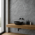 Imagen de Placa de pvc símil mármol Gris claro 122x244 cm