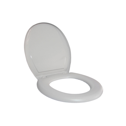 Imagen de Tapa inodoro Oval plástica acolchada Gris