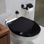 Imagen de Tapa inodoro Oval plástica Negro