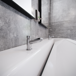 Imagen de Grifería de lavatorio temporizada de mesada Blukit cromo