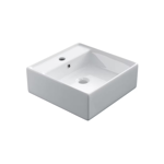 Imagen de Mueble de baño suspendido Creta Rustico Blanco 78 cm con bacha y espejo Botiquín