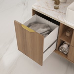 Imagen de Mueble de baño suspendido Caroline 100 cm Catedral sin bacha