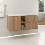 Imagen de Mueble de baño suspendido Caroline 100 cm Catedral con bacha