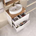 Imagen de Mueble de baño Suspendido Beatriz 60 cm Blanco con Catedral sin bacha