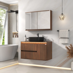 Imagen de Mueble de baño suspendido Adelaida 90 cm Cacau sin bacha