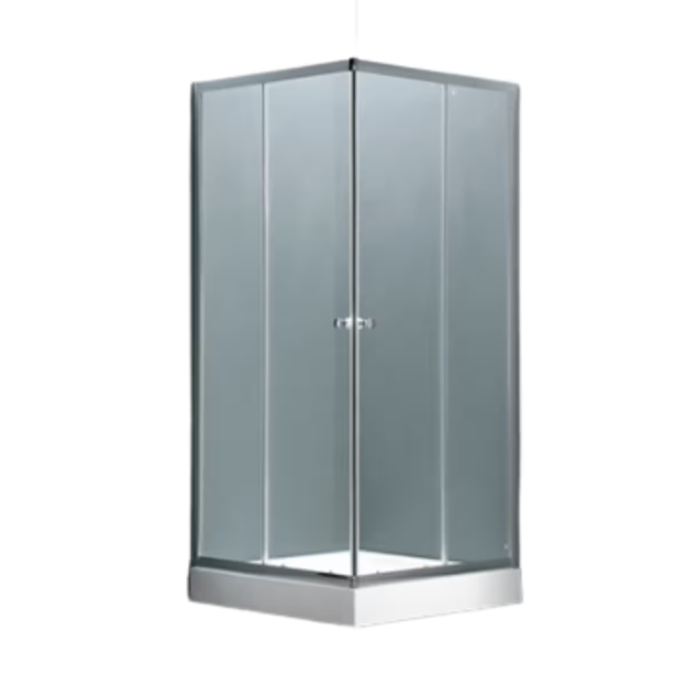 Imagen de Cabina y plato de ducha recto 90x90x198 cm