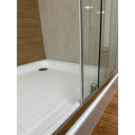 Imagen de Cabina y plato de ducha recto 90x90x198 cm