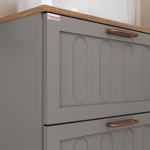 Imagen de Mueble de baño suspendido Milena 78 cm Avellana/Catedral con bacha