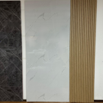 Imagen de Placa de pvc símil mármol Blanco 122x244 Cm