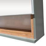 Imagen de Botiquín Mariana 70 cm Verde con Catedral