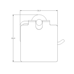 Imagen de Porta rollo con tapa Celtic Grafito