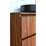 Imagen de Mueble de baño suspendido Adelaida 90 cm Cacau con bacha