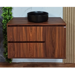 Imagen de Mueble de baño suspendido Adelaida 90 cm Cacau con bacha