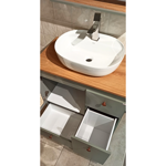 Imagen de Mueble de baño de Pie Julia Verde con Catedral 78cm sin bacha