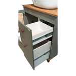 Imagen de Mueble de baño de Pie Julia Verde con Catedral 78cm sin bacha