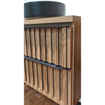 Imagen de Mueble de baño suspendido Cecilia Nogal 78 cm con bacha