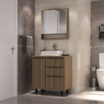 Imagen de Mueble de baño de pie Cecilia Nogal 78cm sin bacha