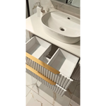 Imagen de Mueble de baño Suspendido Alice Blanco 100 cm con Bacha de Loza