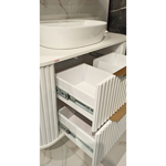 Imagen de Mueble de baño Suspendido Alice Blanco 100 cm con Bacha de Loza