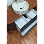 Imagen de Mueble de baño Suspendido Alice Negro 100cm  sin bacha