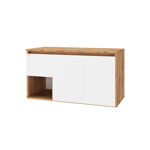 Imagen de Mueble de baño suspendido Apollo Rustico Blanco 90 cm sin bacha