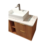 Imagen de Mueble de baño suspendido Caroline 100 cm Catedral sin bacha