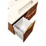 Imagen de Mueble de baño suspendido Caroline 100 cm Catedral con bacha