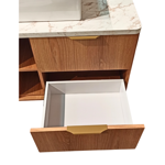 Imagen de Mueble de baño suspendido Caroline 100 cm Catedral con bacha