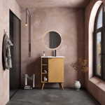 Imagen de Mueble de baño de pie  Hortensia Jequitibá 62 cm con bacha de resina