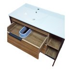 Imagen de Mueble de baño de pie soak 90cm bacha de resina con mesada