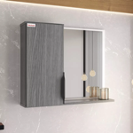 Imagen de Mueble de baño de Pie Crystal Etna 72 cm con Bacha de resina y espejo con botiquín