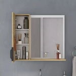 Imagen de Mueble de baño de Pie Crystal Etna 72 cm con Bacha de resina y espejo con botiquín